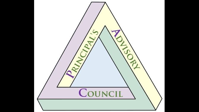 Principal's Advisory Council logo in a triangle